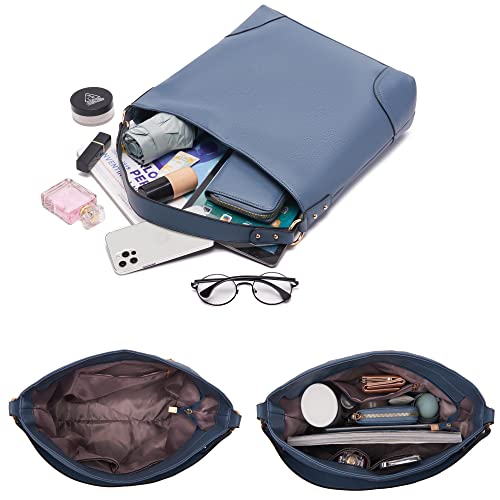 Soft Large Hobo Handbag Set with Wallet