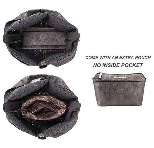 Montana West Women's Slouchy Vegan Leather Hobo Bag