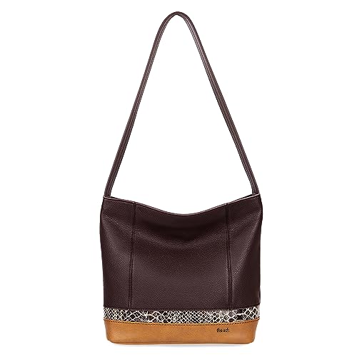 The Sak De Young Mahogany Snake Hobo Bag