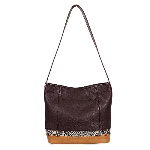 The Sak De Young Mahogany Snake Hobo Bag