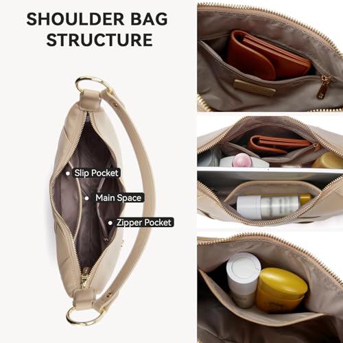 BOSTANTEN Khaki Vegan Leather Woven Hobo Bag