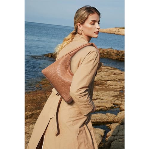 BOSTANTEN Trendy Brown Summer Hobo Shoulder Bag