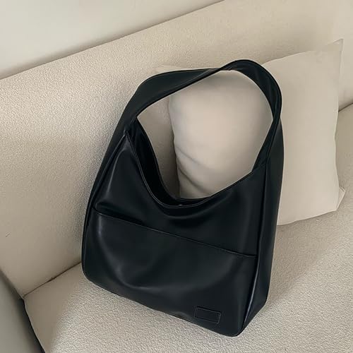 Large Vegan Leather Hobo Tote Bag for Women