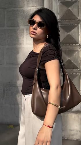 Trendy Montana West White Leather Hobo Handbag