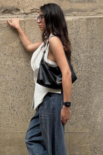 Trendy Montana West White Leather Hobo Handbag