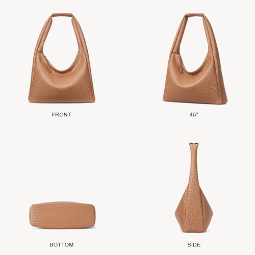 BOSTANTEN Trendy Brown Summer Hobo Shoulder Bag