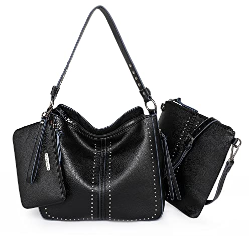 Montana West Women's Leather Hobo Crossbody Bag