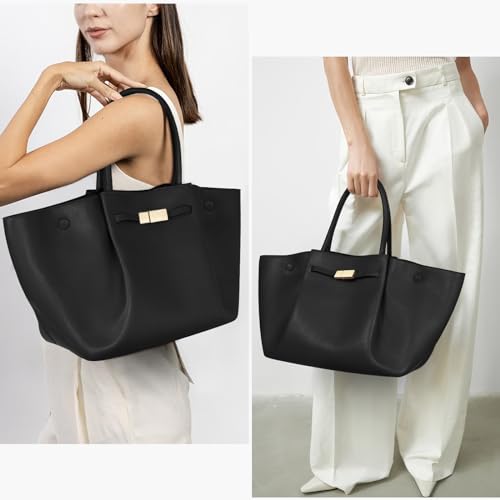 Juoxeepy Faux Leather Tote Bag for Women