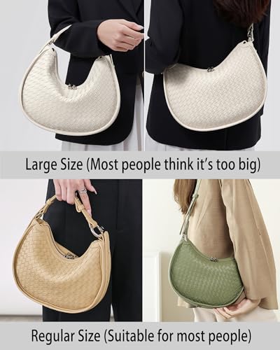 Woven Leather Crossbody Bag for Women