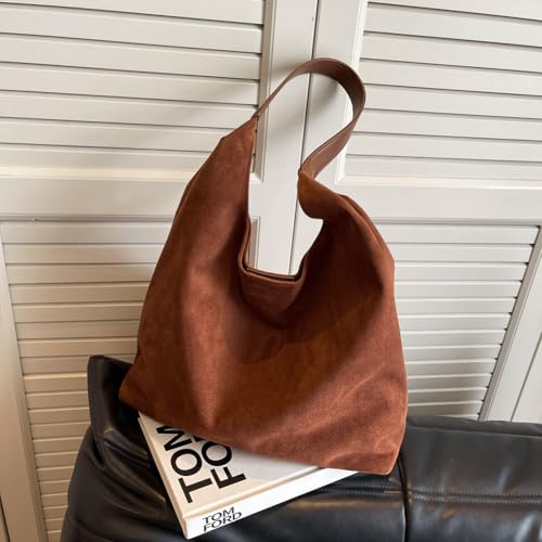 Suede Slouchy Tote Bag for Women