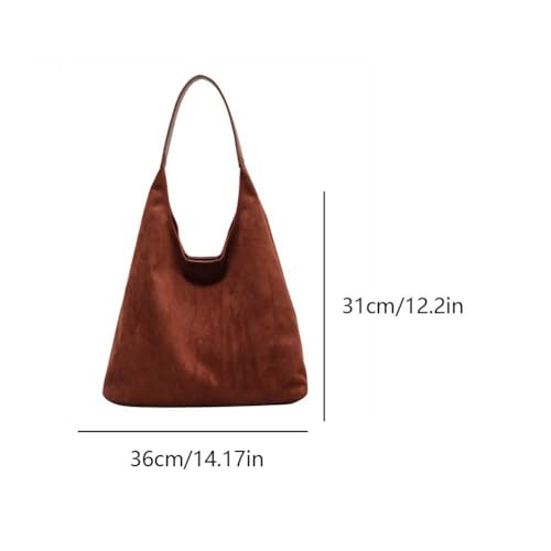 Suede Slouchy Tote Bag for Women