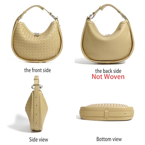 Woven Leather Crossbody Bag for Women