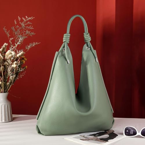 Montana West Large Leather Hobo Shoulder Bag