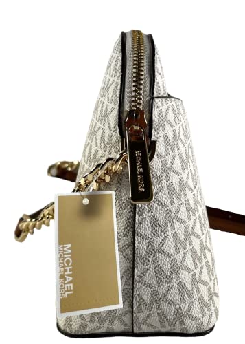 Michael Kors Jet Set Vanilla Leather Crossbody Bag
