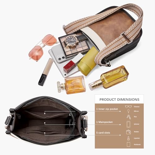 CLUCI Trendy Small Vegan Leather Crossbody Bag