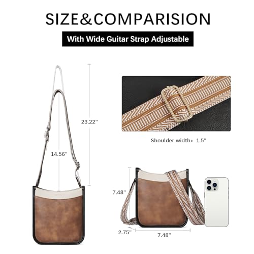 CLUCI Trendy Small Vegan Leather Crossbody Bag