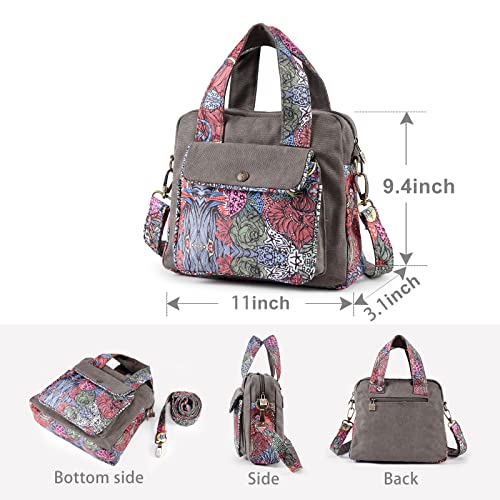 Black Butterfly Lightweight Canvas Shoulder Bag
