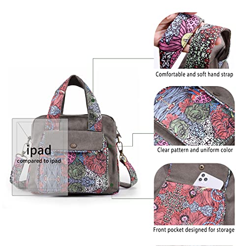 Black Butterfly Lightweight Canvas Shoulder Bag