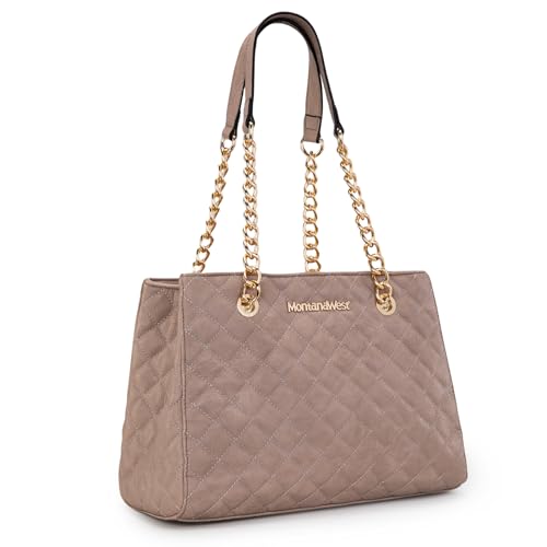 Montana West Women's Tote Bag with Chain Strap