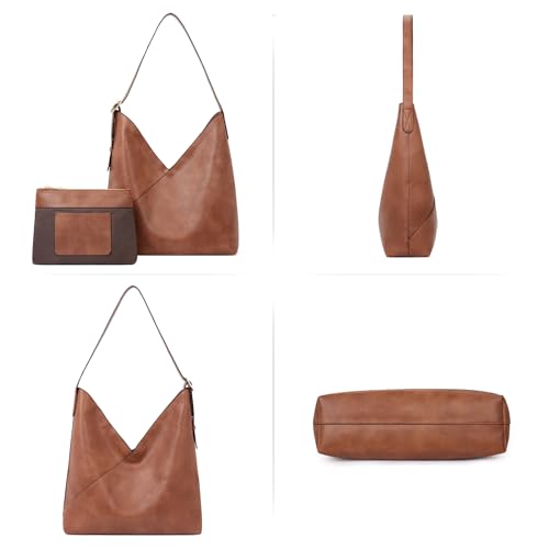 CLUCI Women's Vegan Leather Tote Hobo Handbag