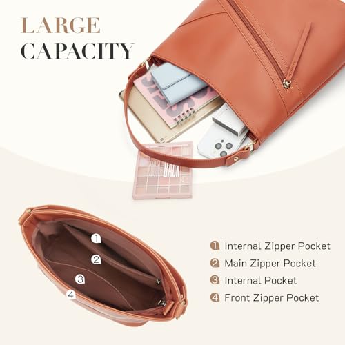 Missnine Vegan Leather Hobo Bag for Women