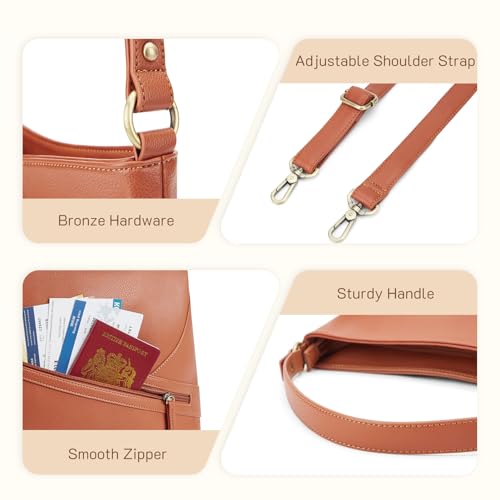 Missnine Vegan Leather Hobo Bag for Women