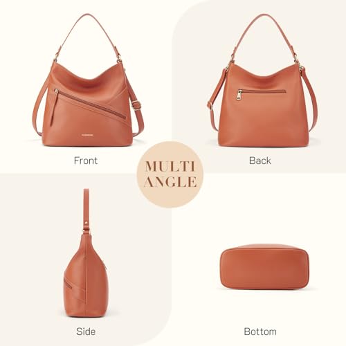 Missnine Vegan Leather Hobo Bag for Women