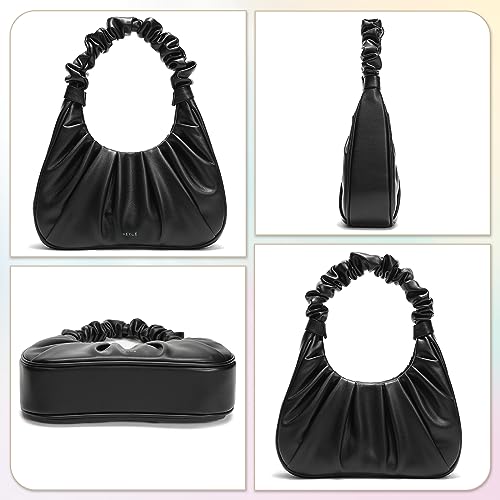 Keyli Mini Waterproof Leather Shoulder Bag - Black
