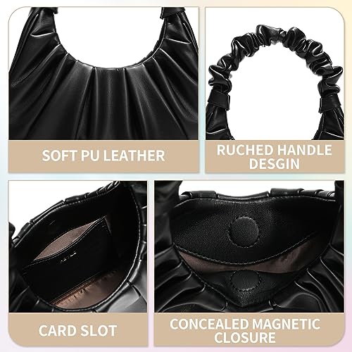 Keyli Mini Waterproof Leather Shoulder Bag - Black