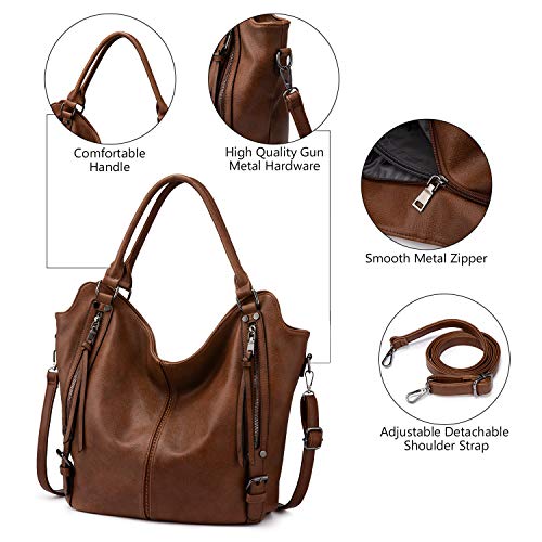 Stylish PU Leather Tote Bag with Adjustable Strap