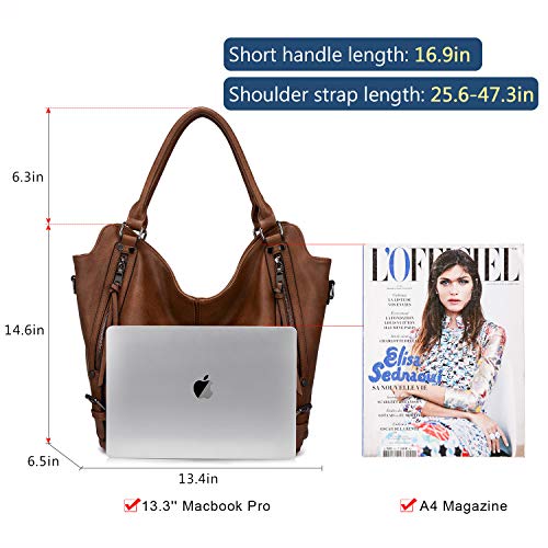 Stylish PU Leather Tote Bag with Adjustable Strap