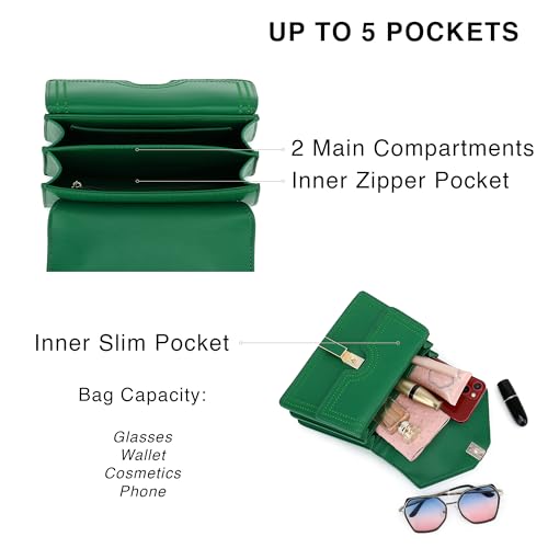 Green Scarleton Satchel Shoulder and Crossbody Bag
