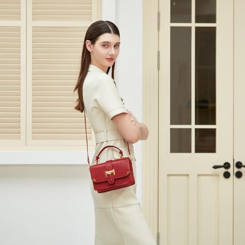 LL LOPPOP Women's Classy Leather Crossbody Handbag