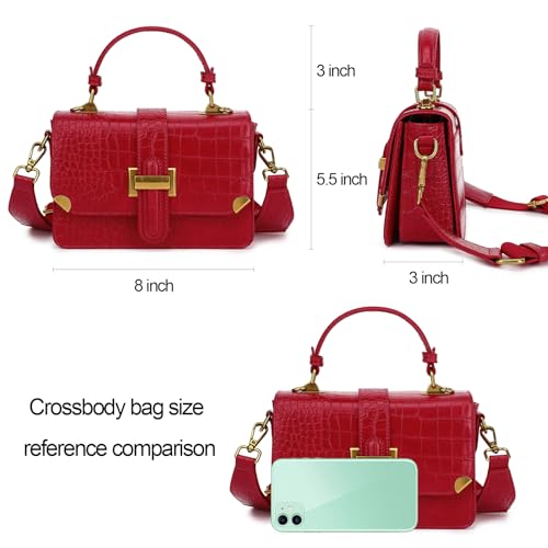 LL LOPPOP Women's Classy Leather Crossbody Handbag