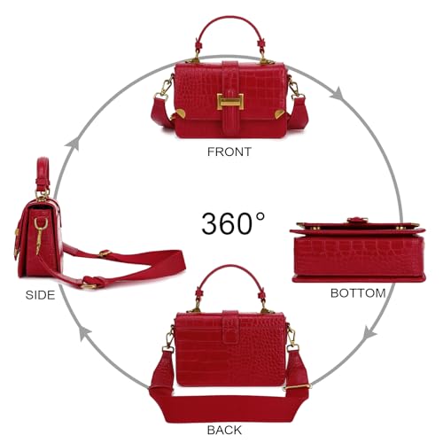 LL LOPPOP Women's Classy Leather Crossbody Handbag