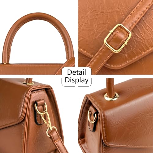 Brown YDSIII Mini Top-Handle Purse for Women