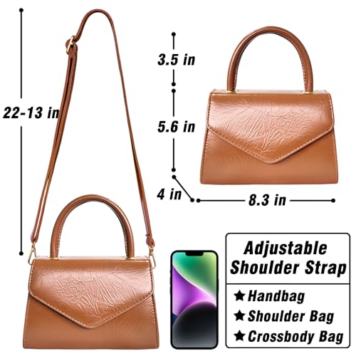 Brown YDSIII Mini Top-Handle Purse for Women