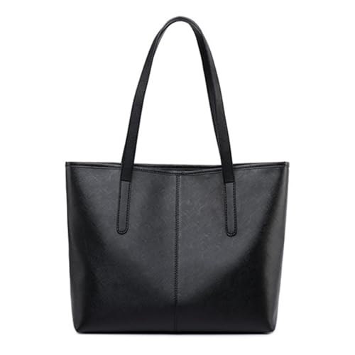 FITDON Women's Faux Leather Zip Tote Bag