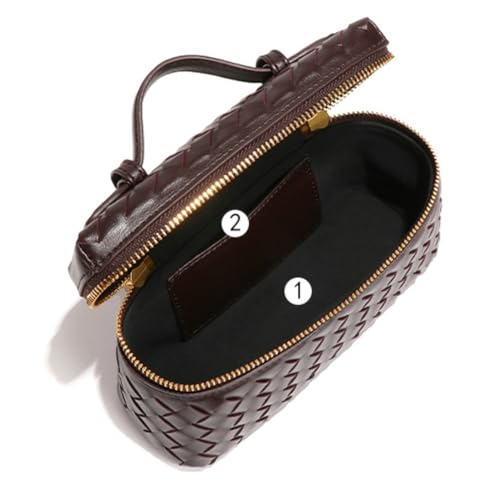 Chic Woven Crossbody Mini PU Leather Handbag