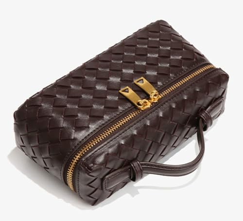 Chic Woven Crossbody Mini PU Leather Handbag