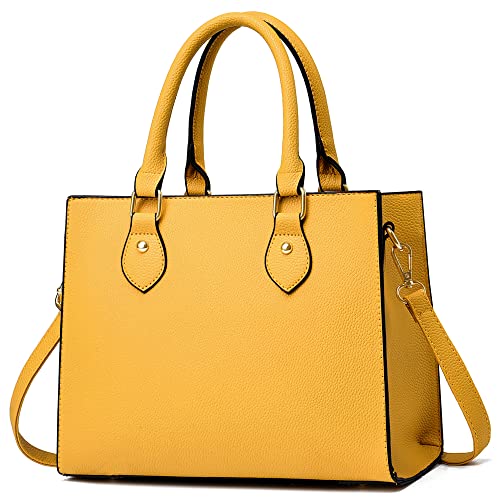Chic Crossbody Handbags Tote Satchel Shoulder Bag (Yellow)
