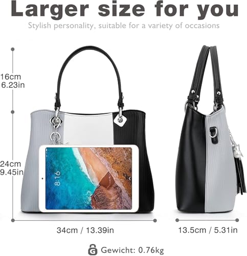 Stylish Women's Handbags with Multiple Internal Pockets