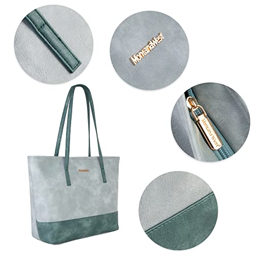 Montana West Large Leather Tote Bag for Women