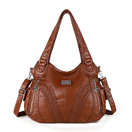 Fashionable Women's Tote Bag in Washed Leather