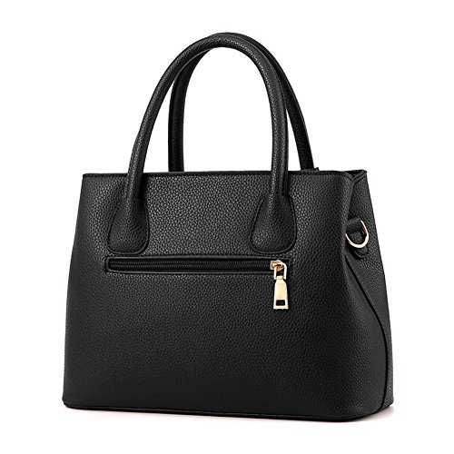 Covelin Women's Durable Leather Crossbody Handbag - Black