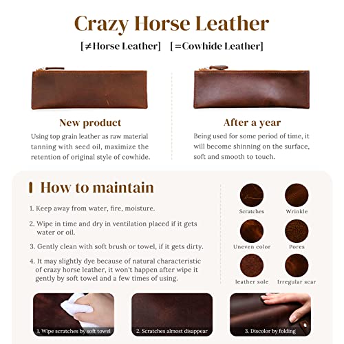 S-ZONE Mini Leather Crossbody Tote Bag
