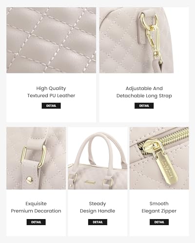 LOVEVOOK Leather Satchel Shoulder Crossbody Handbags for Women