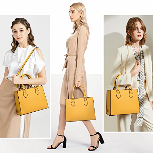 Chic Crossbody Handbags Tote Satchel Shoulder Bag (Yellow)