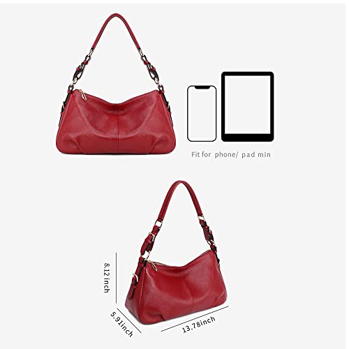 Kattee Vintage Leather Hobo Bag for Women