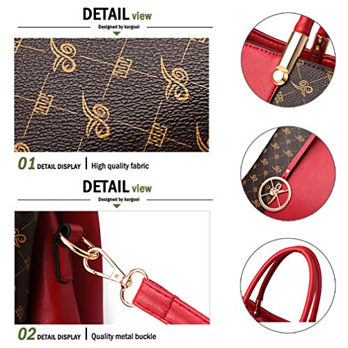 KURGOOL Women's Satchel Shoulder Tote Handbag